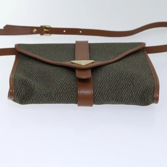 SAINT LAURENT Shoulder Bag PVC Leather Gold Green - Picture 5 of 16